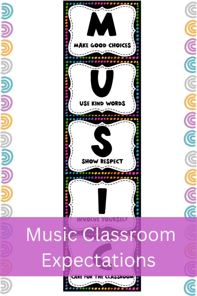 music room classroom expectations 