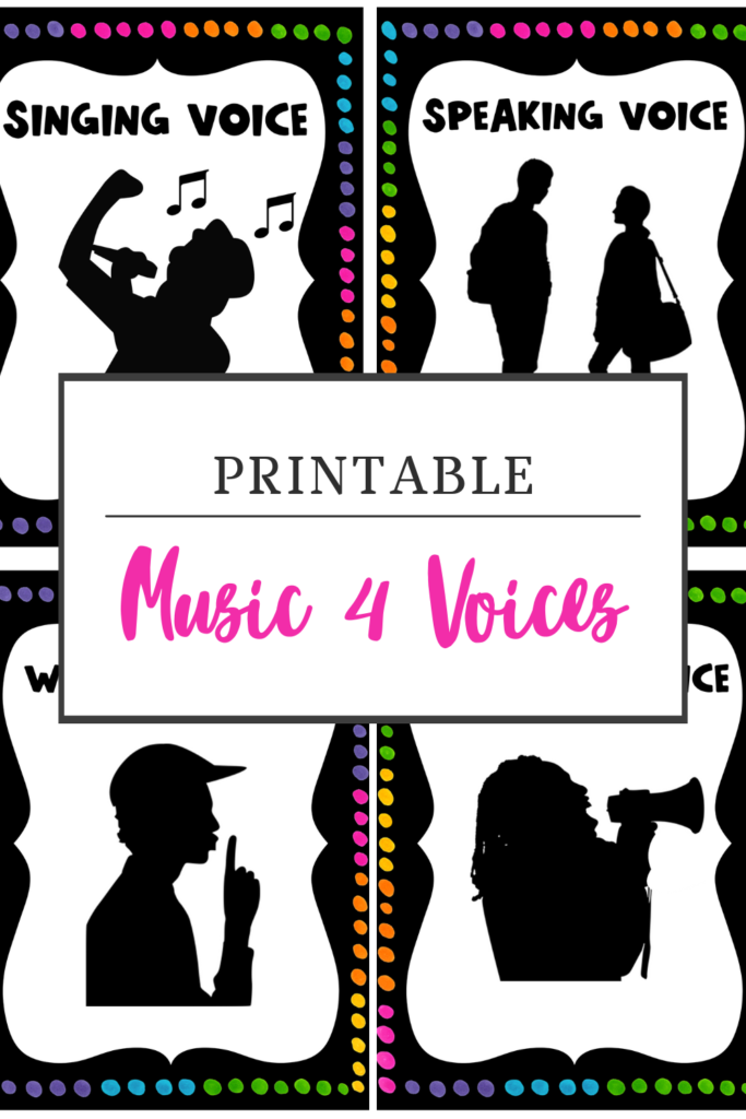 Music 4 voices free posters