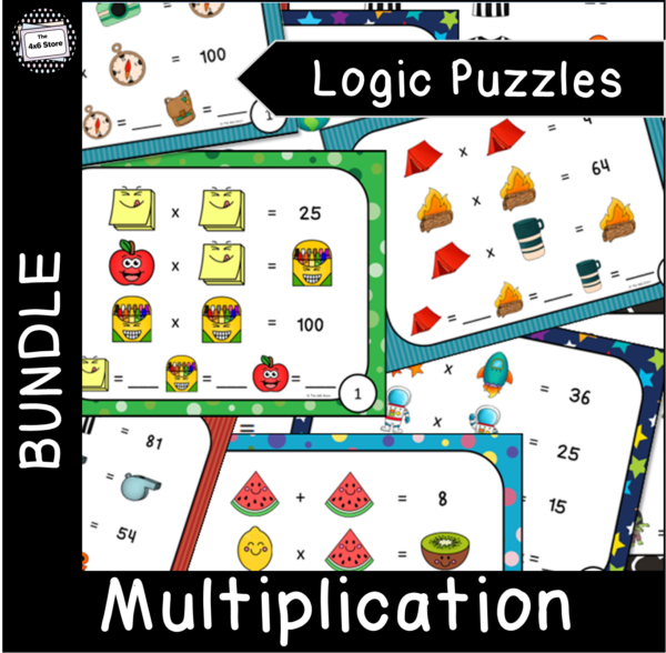 multiplication math enrichment task cards