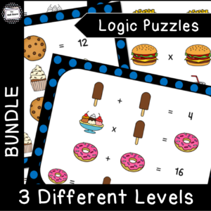 junk food bundle math puzzles